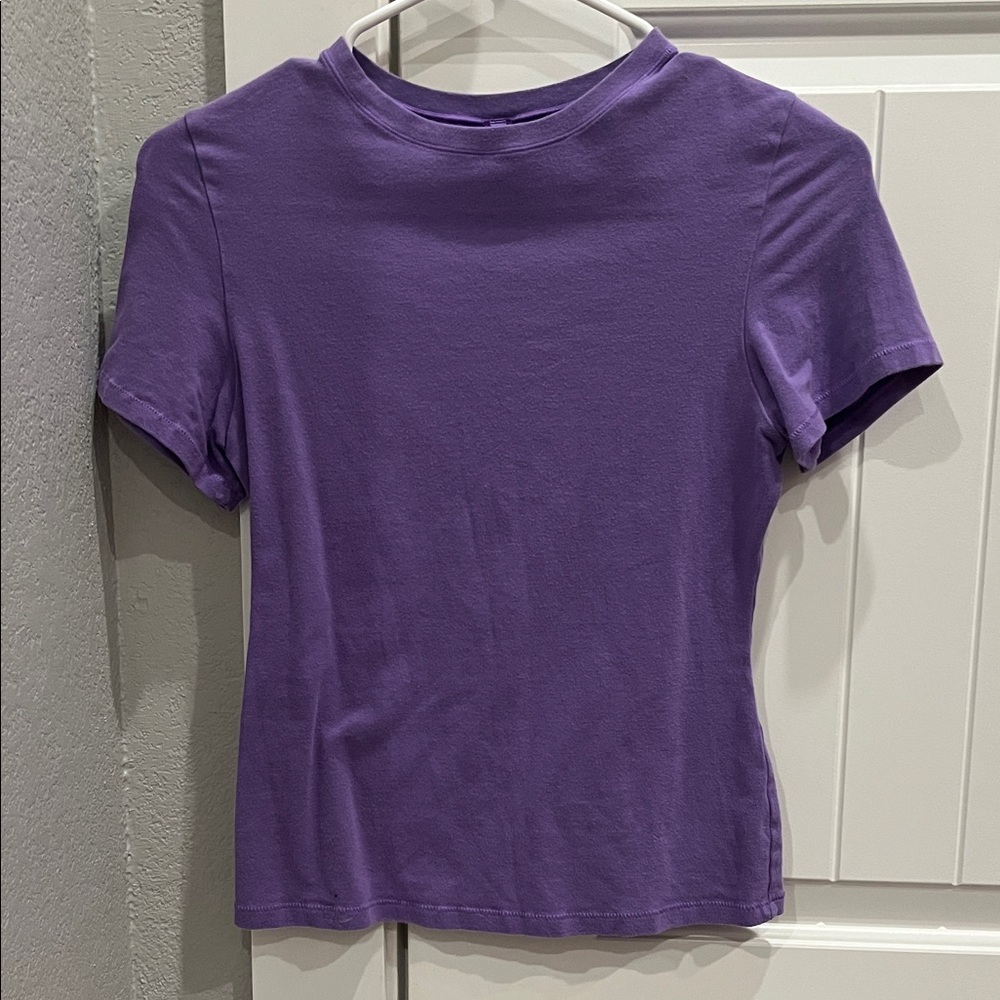 SKIMS Purple Short Sleeve Tee